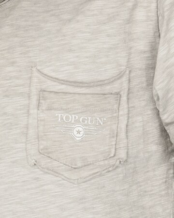 TOP GUN Shirt ' TG20193157 ' in Grey