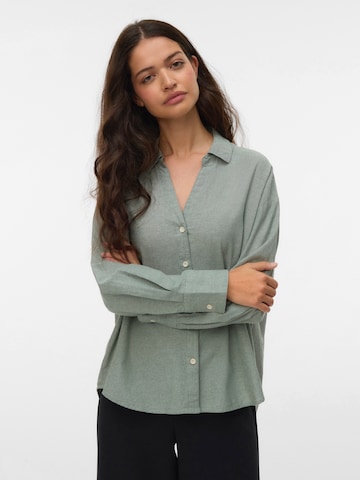 VERO MODA Μπλούζα 'VMNORMA' σε πράσινο: μπροστά