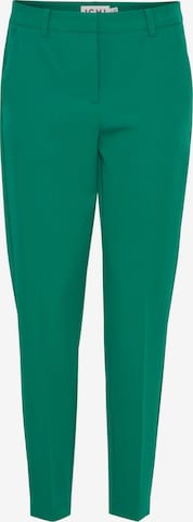 Pantalon à plis 'Lexi' ICHI en vert : devant