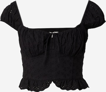 HOLLISTER - Blusa 'PRETTY' em preto: frente