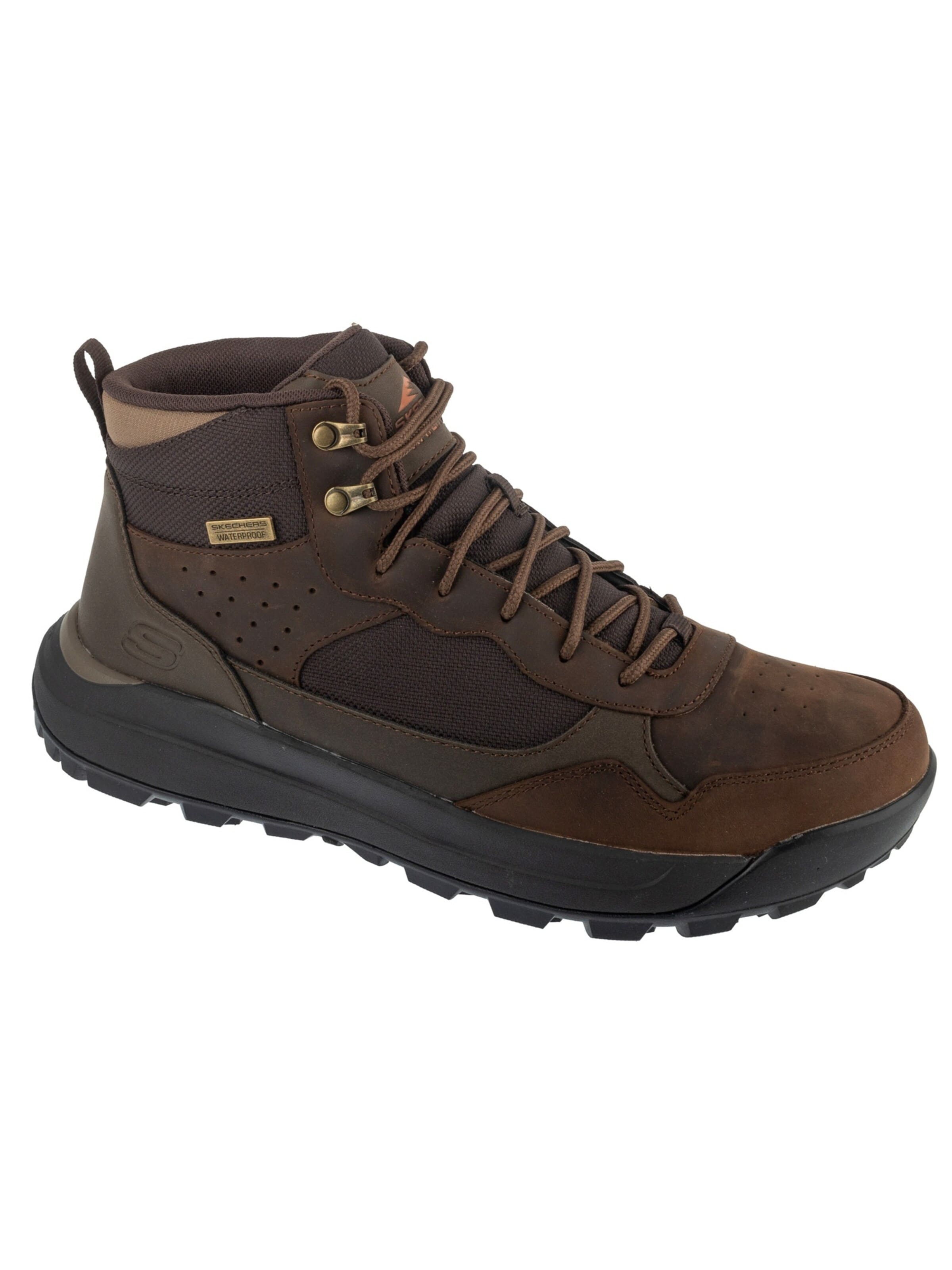 SKECHERS Veterboots 'Cambert - Harlan' in Bruin: voorkant