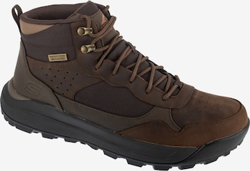 SKECHERS Veterboots 'Cambert - Harlan' in Bruin: voorkant