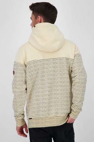 Alife and Kickin Zip-Up Hoodie in Beige