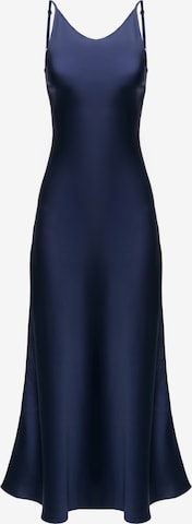 Robe 'Midi satin slip dress 'Majestic'' Serena Silueta en bleu : devant