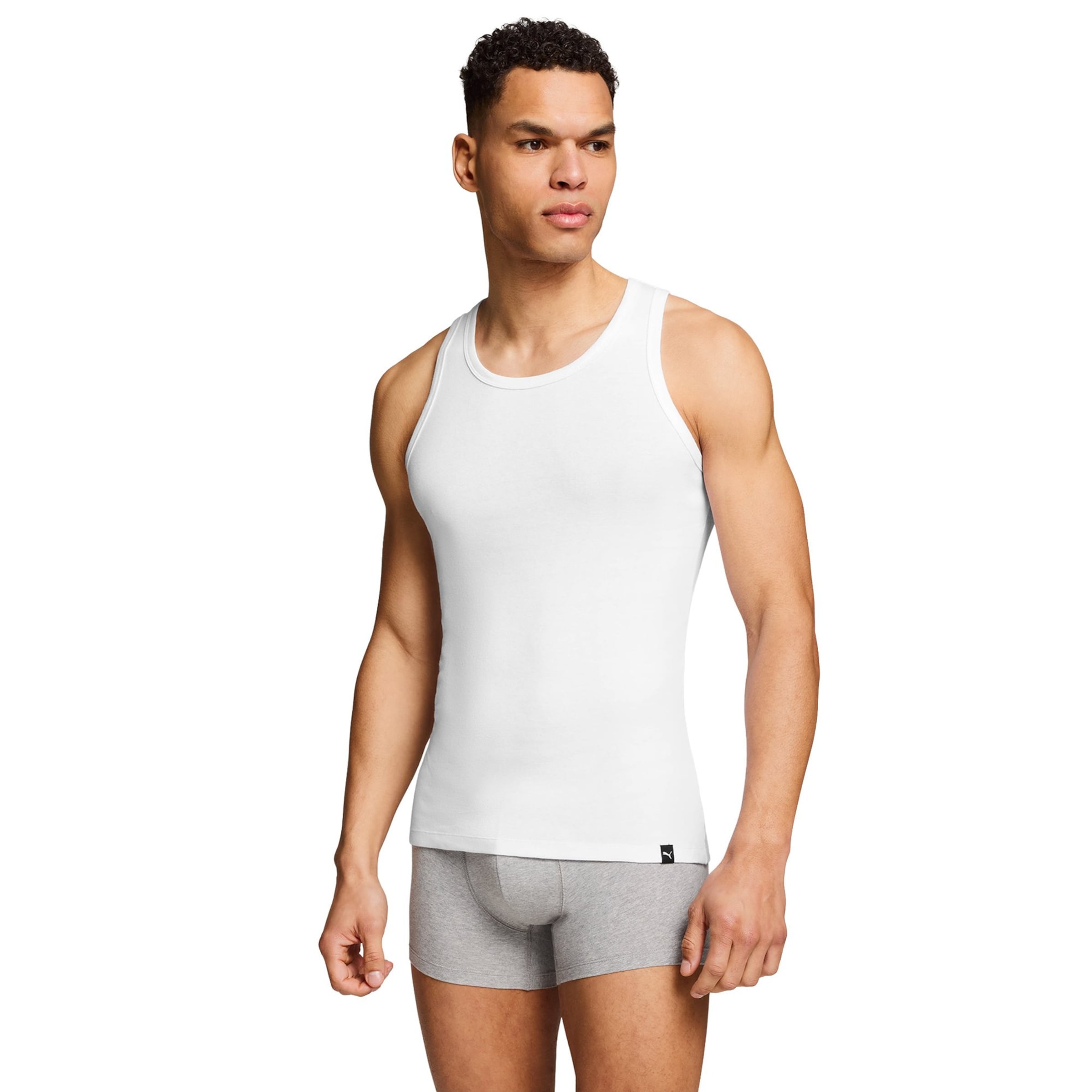 PUMA - Camiseta en blanco: frente