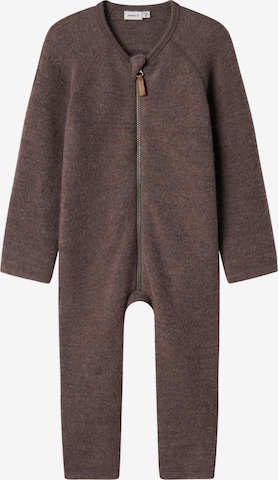 NAME IT Dungarees in Brown: front