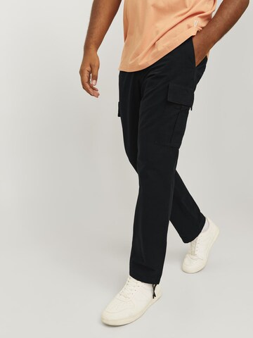 Loosefit Pantaloni cargo 'JPSTKane JJBarkley' di Jack & Jones Plus in nero