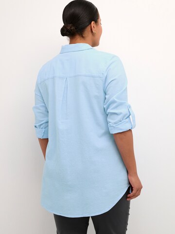 KAFFE CURVE Blouse 'Nana' in Blauw