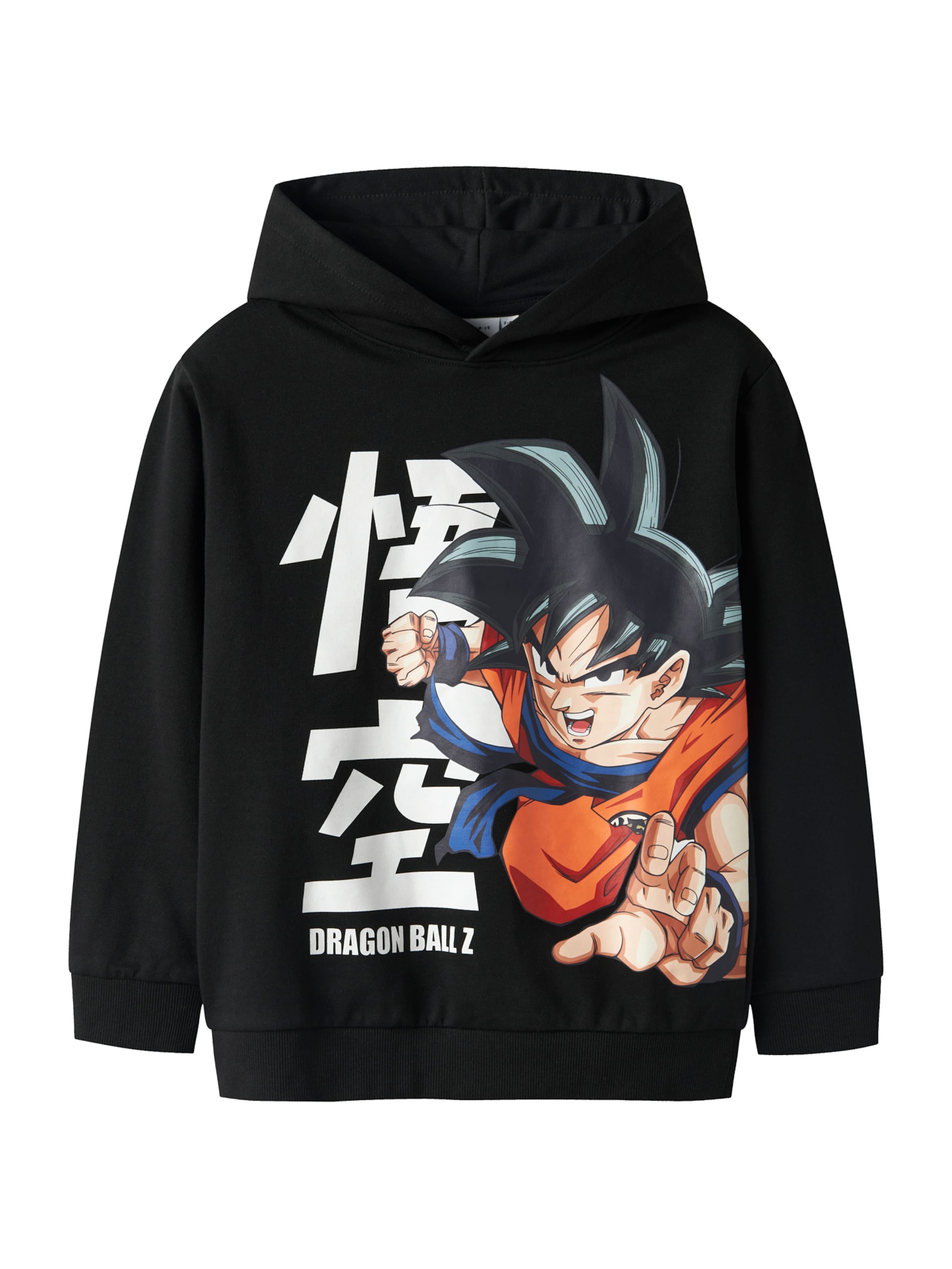 NAME IT Sweatshirt 'NKMDIX DRAGONB' in Black: front