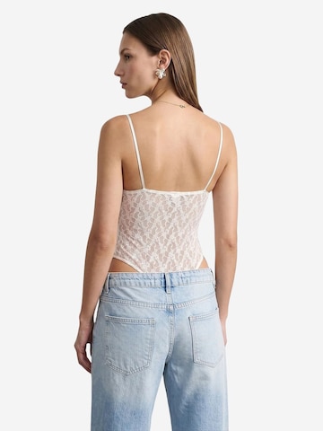 Dilvin Bodysuit 'Blusen' in White
