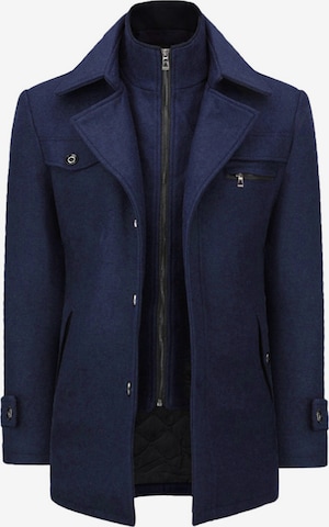 YOUTHUP Winter Coat in Blue: front