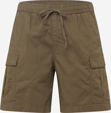 Loosefit Pantalon cargo 'TAXER' QUIKSILVER en vert : devant