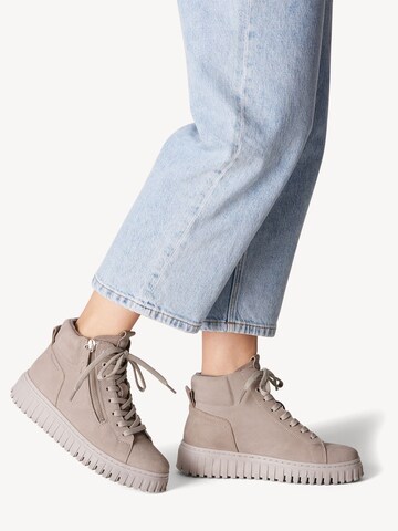 Tamaris - Botim com fivela em cinzento: frente