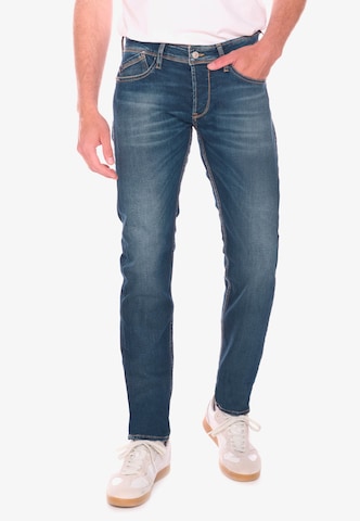 Le Temps Des Cerises Regular Jeans in Blauw: voorkant