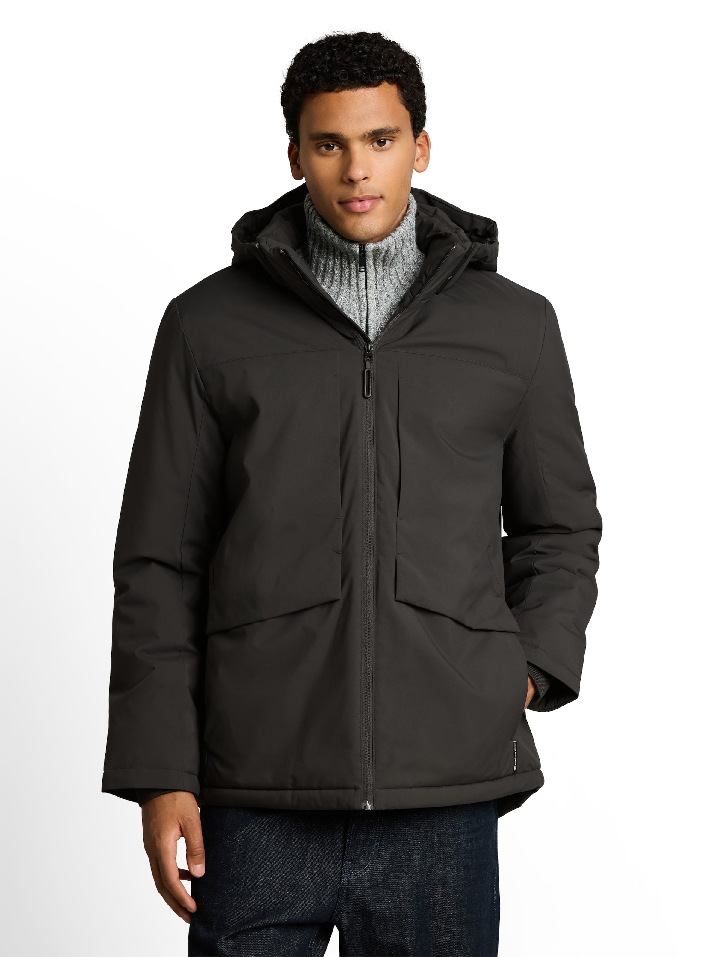 TOM TAILOR DENIM - Chaqueta de invierno en gris: frente