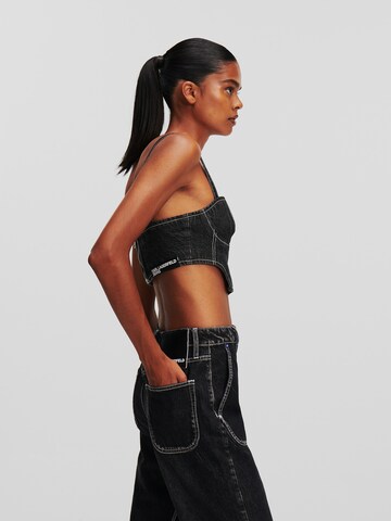 Top de la KARL LAGERFELD JEANS pe negru