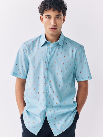 Coupe regular Chemise Next en bleu