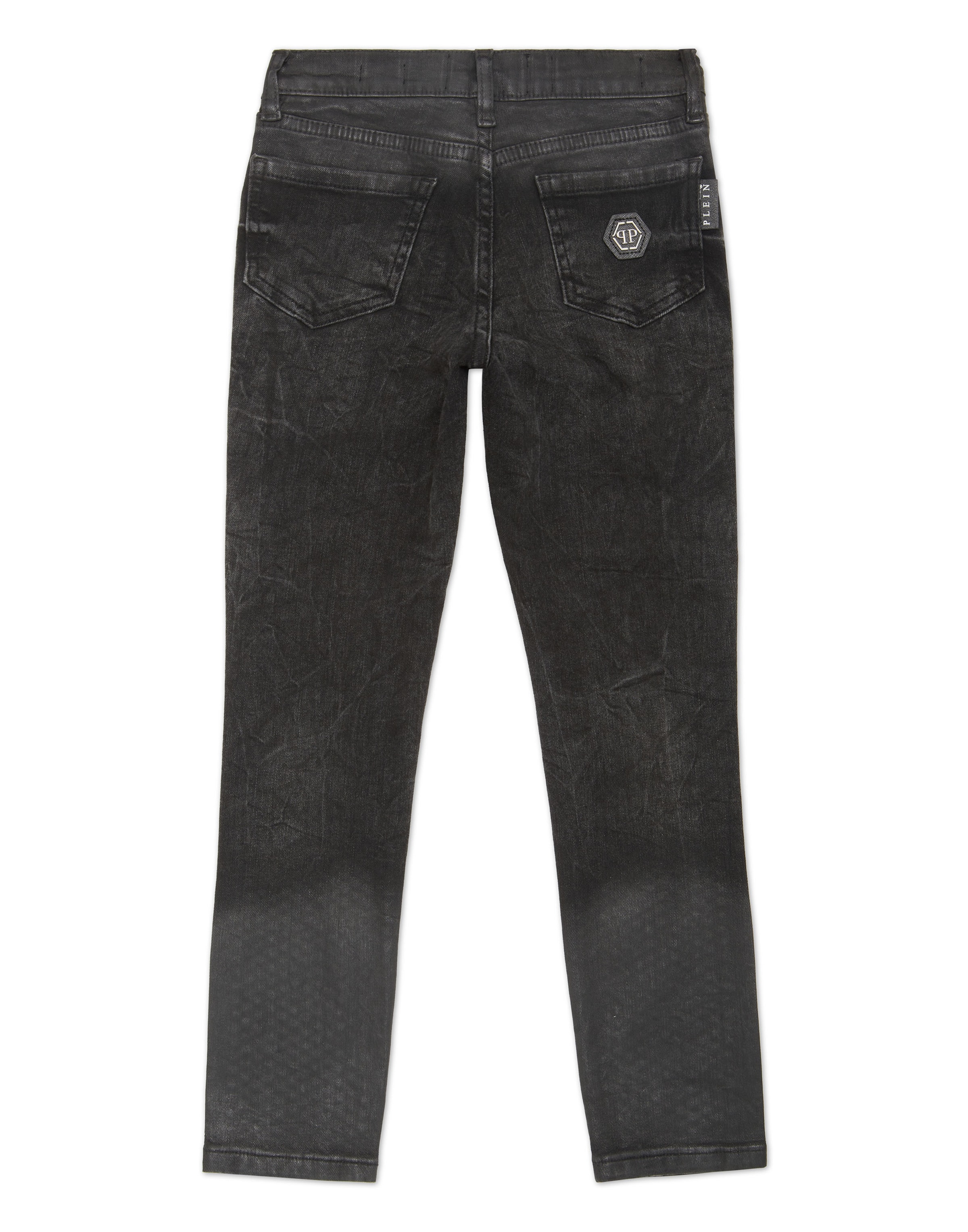 Coupe slim Jean Philipp Plein en noir