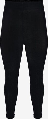 Zizzi Skinny Leggings in Zwart: voorkant