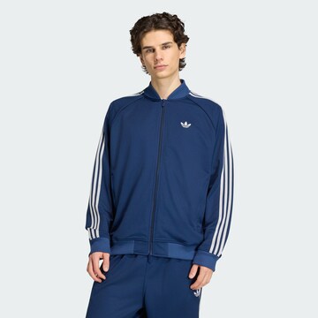 ADIDAS ORIGINALS Sweat jacket 'SST Adicolor Classics' in Blue: front