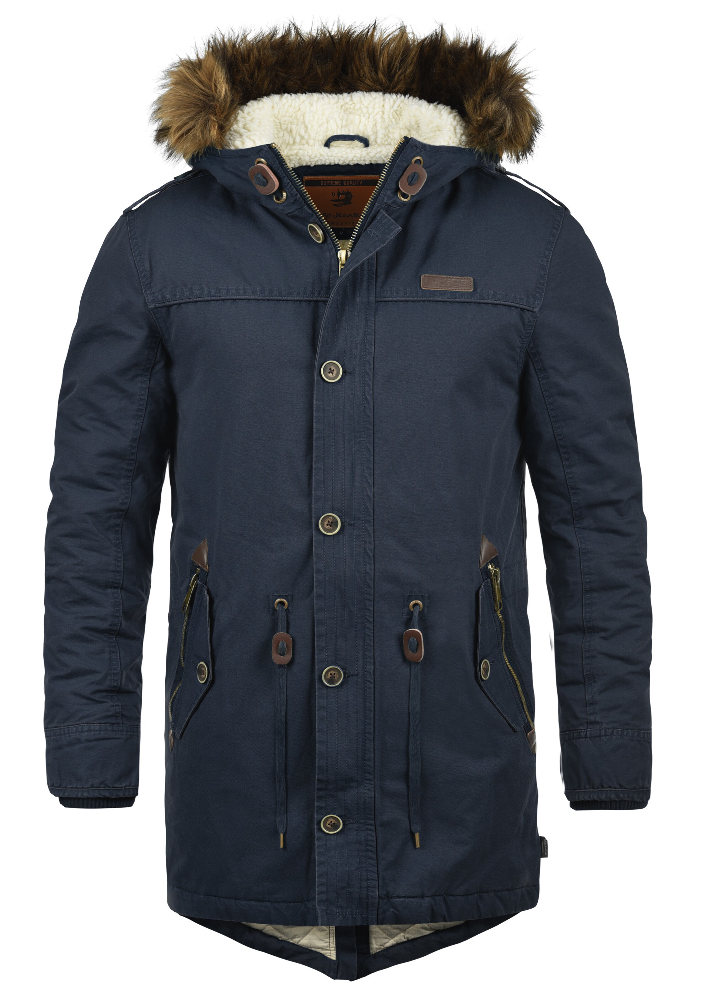 INDICODE JEANS - Parka de inverno 'IDPulsoor' em azul: frente