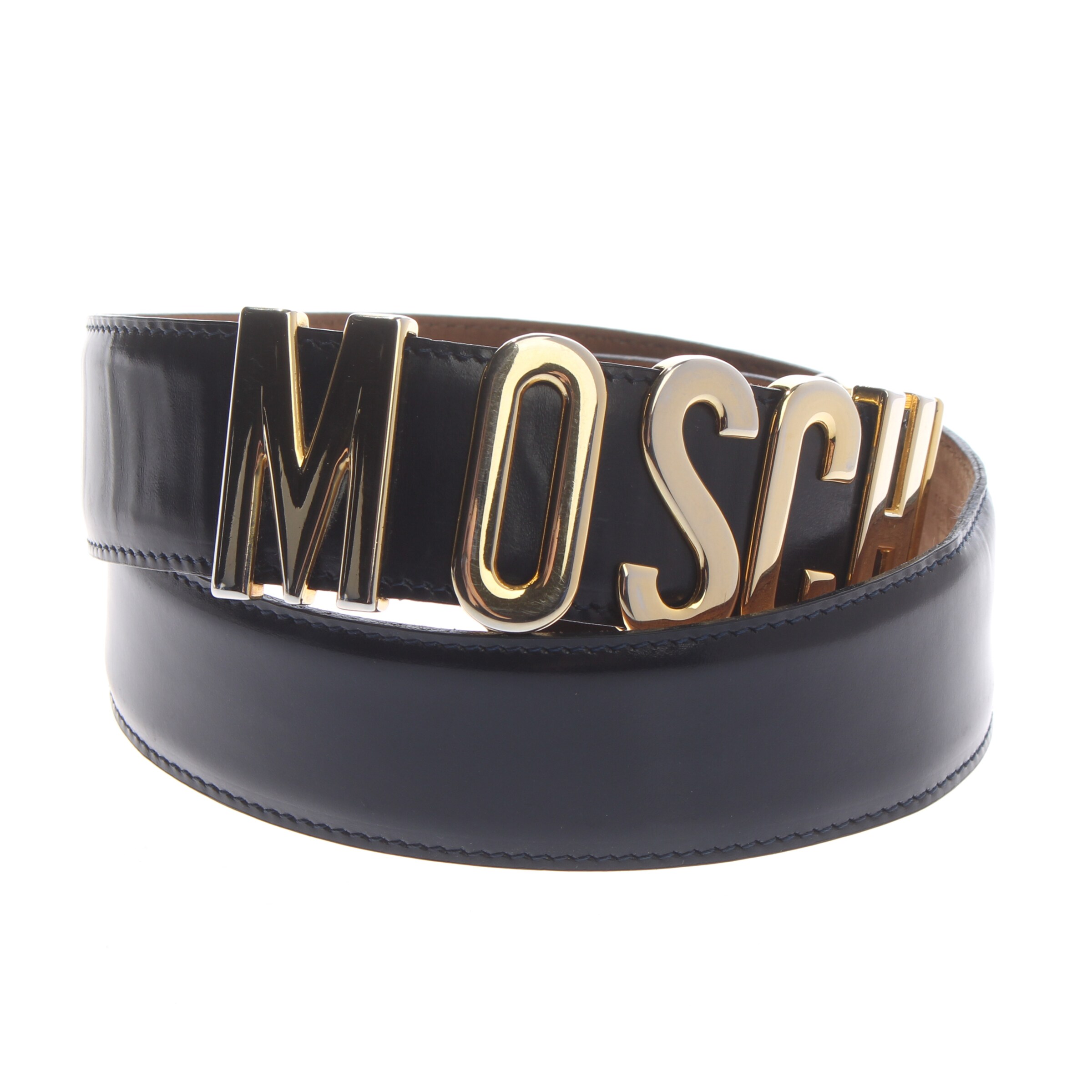 MOSCHINO Belt in L in Black: front
