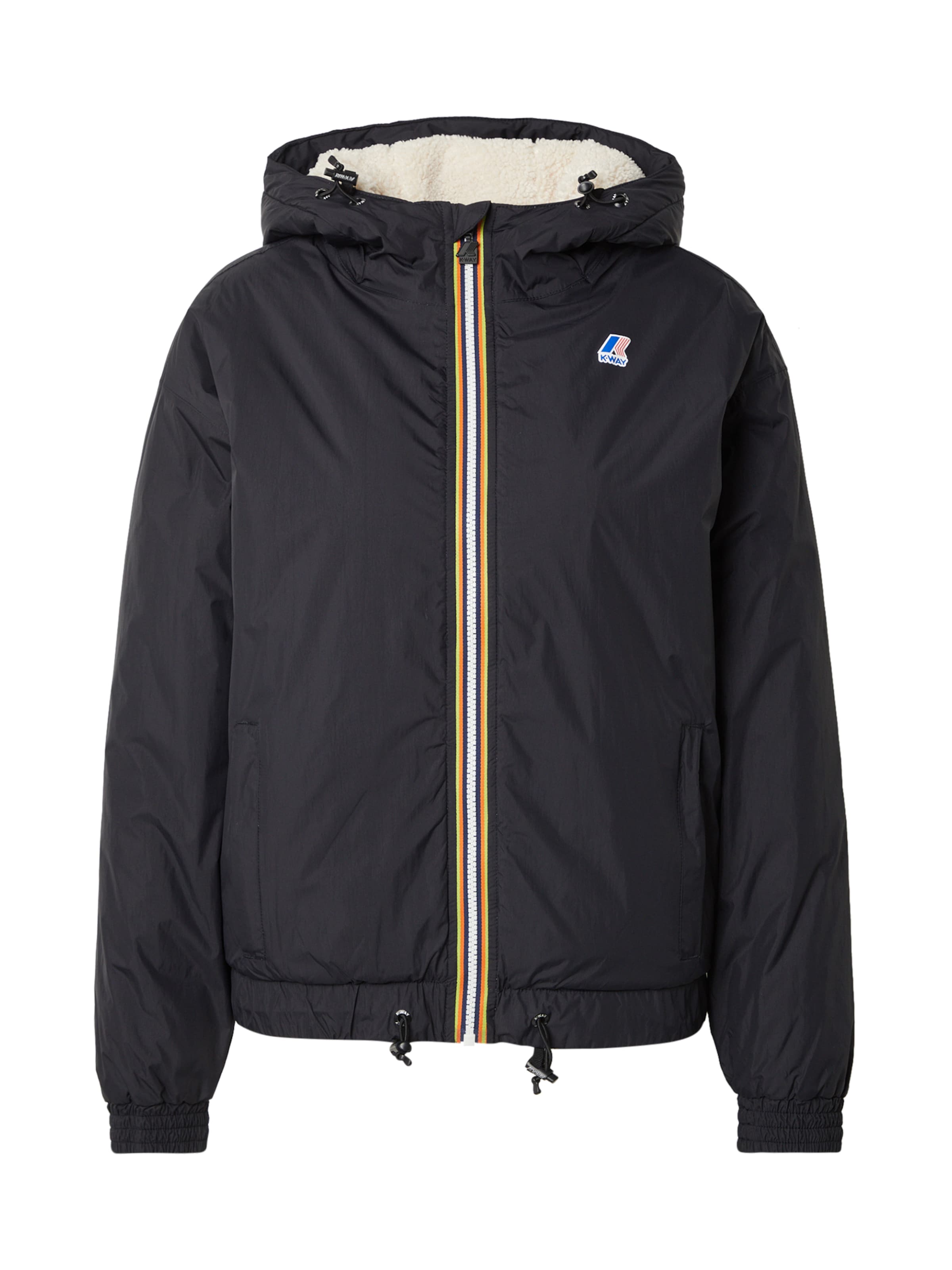 K-Way Prehodna jakna 'Le Vrai 4.0 Albine Orsetto' | črna barva: sprednja stran