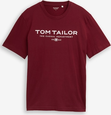 Maglietta di TOM TAILOR in rosso: frontale