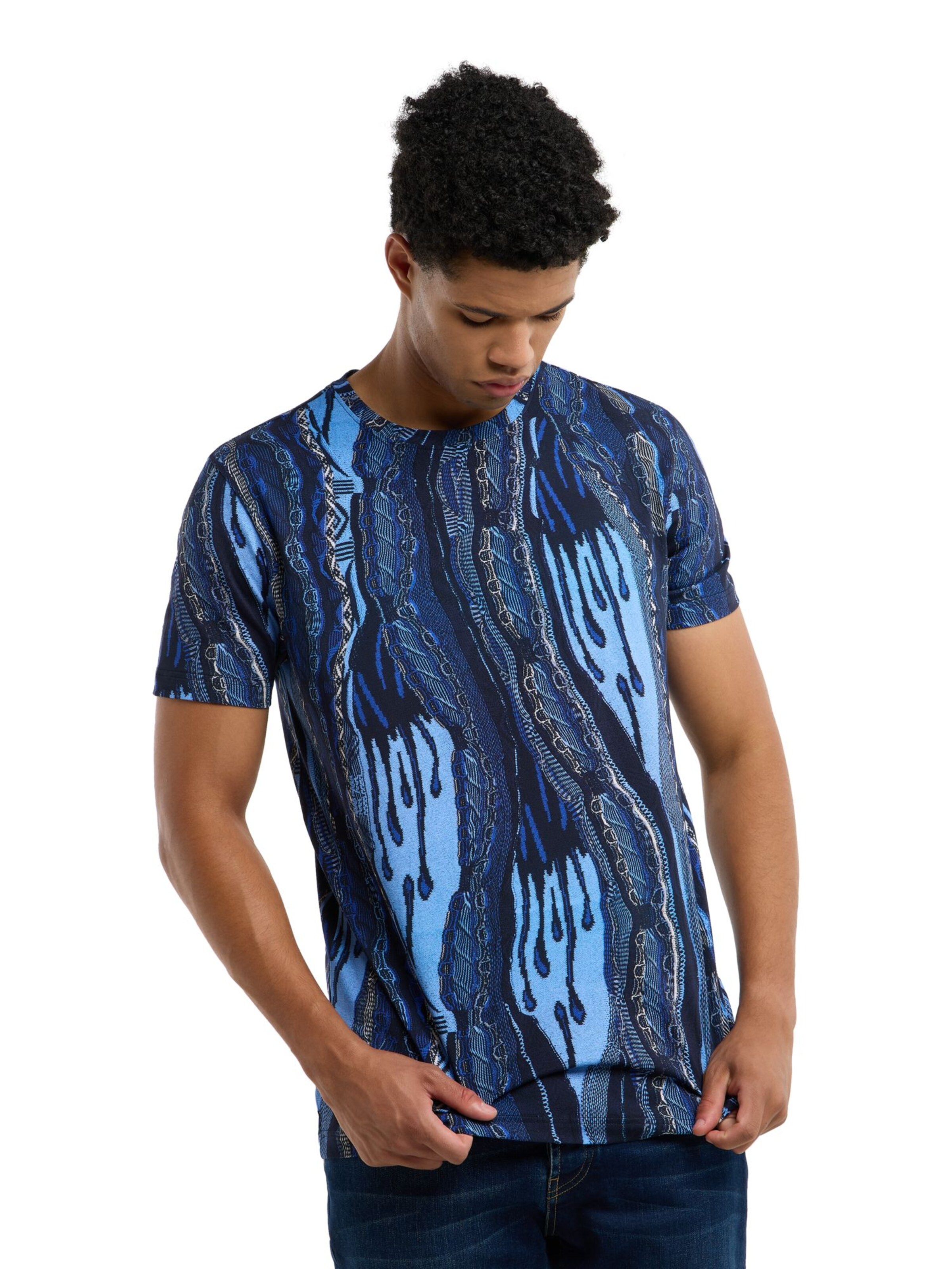 T-Shirt 'Erroi' Carlo Colucci en bleu : devant