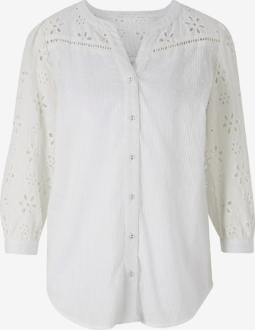 heine - Blusa em branco: frente