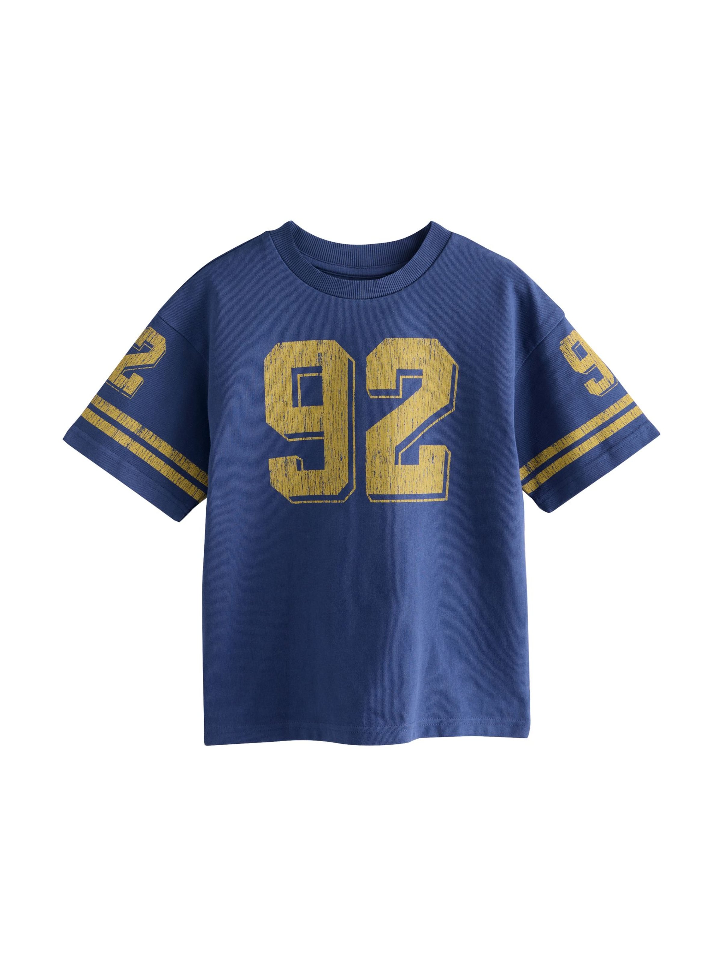 Next T-Shirt in Blau: Vorderseite