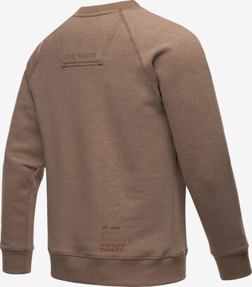 STONE HARBOUR Sweatshirt 'Craig El' in Brown