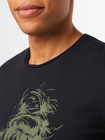 juoda Key Largo Standartinis modelis Marškinėliai 'Gareth'