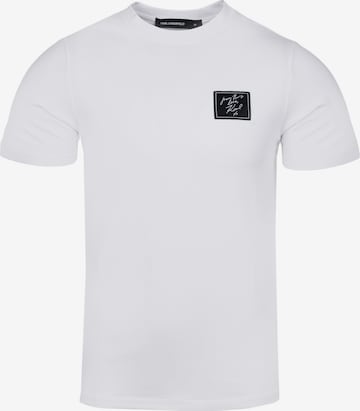 Karl Lagerfeld - Camisa funcionais em branco: frente