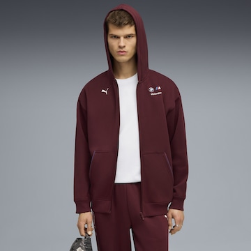 PUMA Sportsweatjacke 'BMW M Motorsport Essentials ' in Rot: Vorderseite