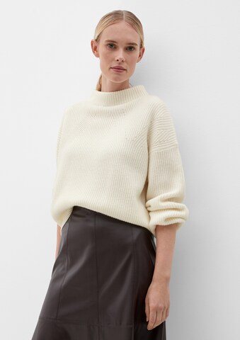 Pull-over s.Oliver BLACK LABEL en beige : devant