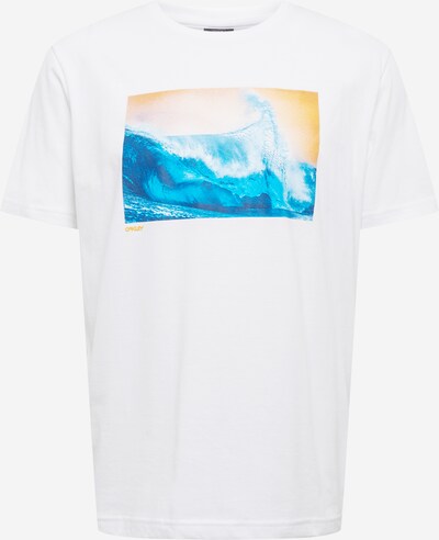 OAKLEY Shirt 'POSTCARD' in aqua / hellblau / orange / weiß, Produktansicht