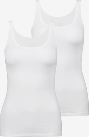 Maglietta intima di CALIDA in bianco: frontale