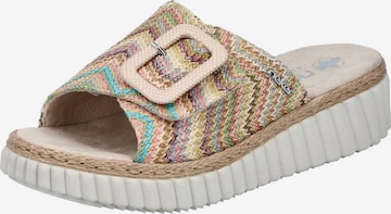 Rieker Pantolette in Mischfarben: Vorderseite
