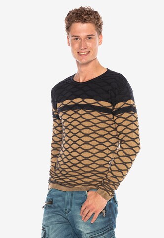 CIPO & BAXX Pullover in Braun