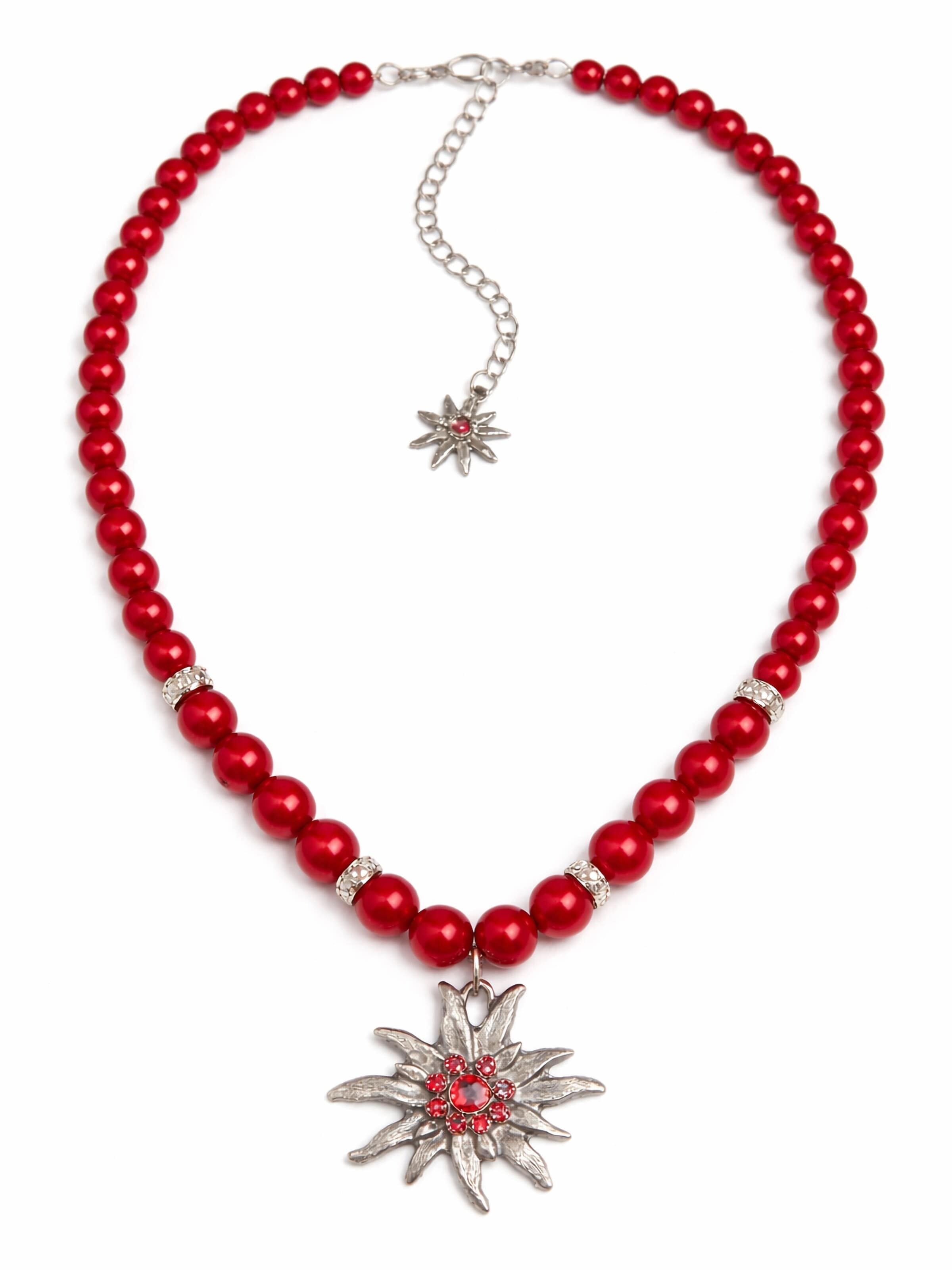Allgäu Rebell Necklace 'Heidi' in Red: front