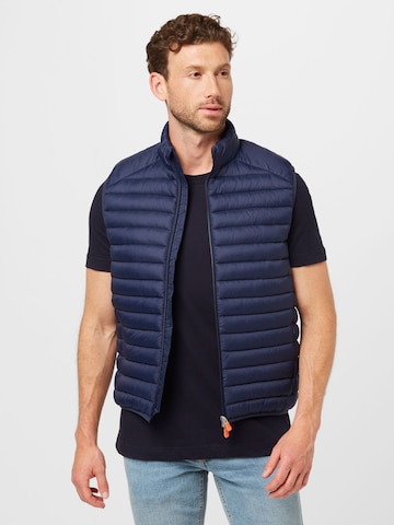 SAVE THE DUCK Vest 'Adam' in Blue: front