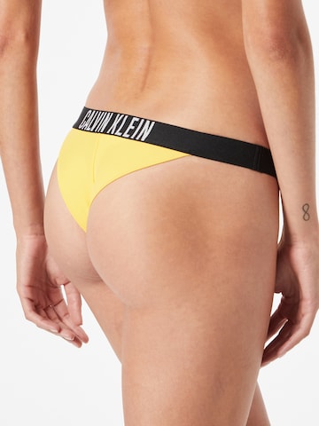 Calvin Klein Swimwear Bikinihose in Gelb