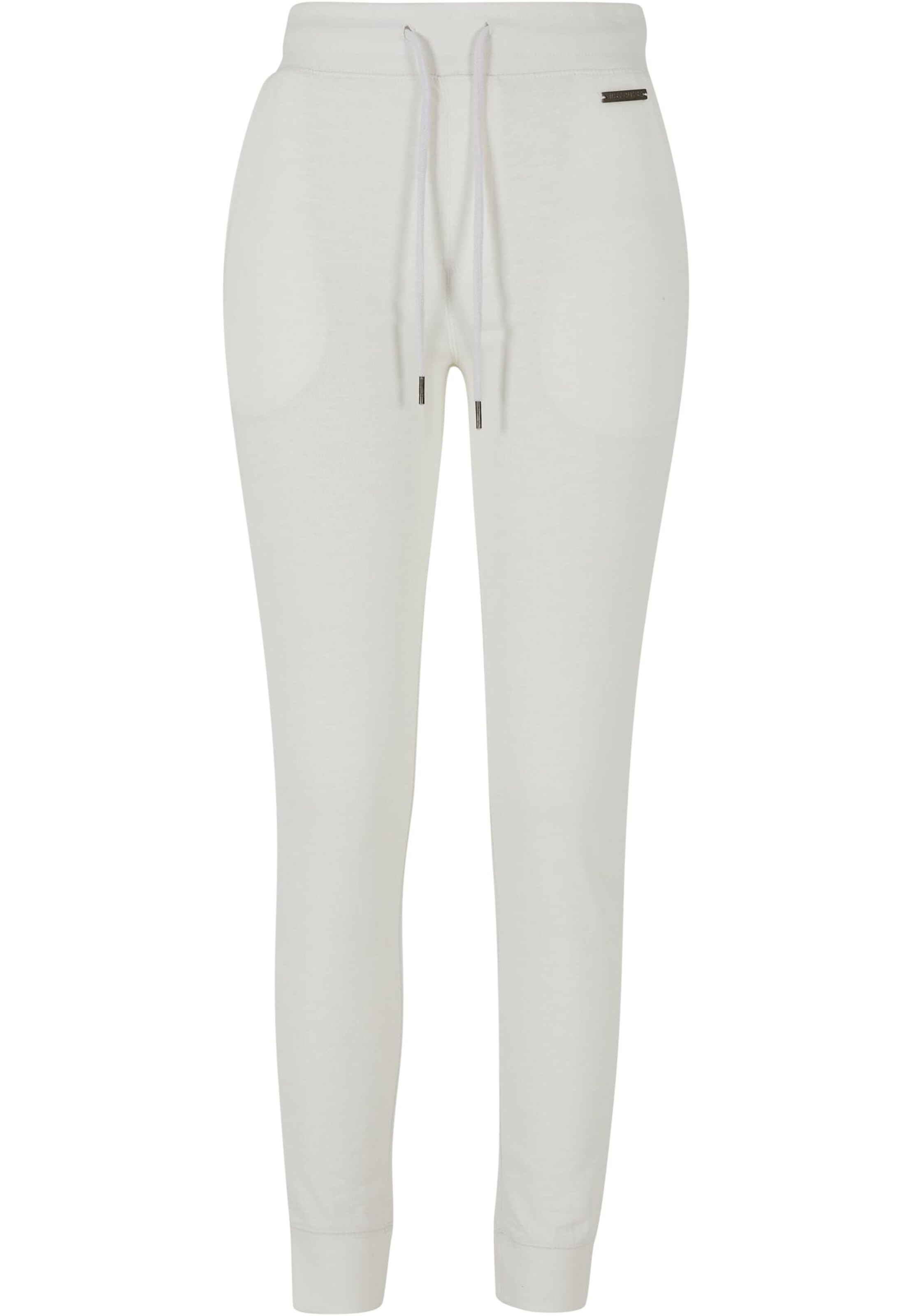 Just Rhyse Tapered Trousers 'Poppy' in White: front