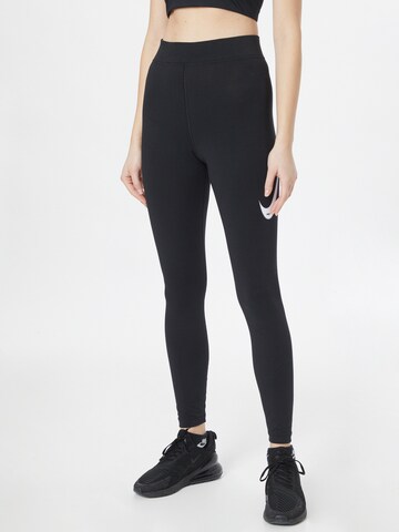 Nike Sportswear Skinny Leggings in Schwarz: predná strana