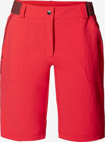 VAUDE Regular Outdoor Pants 'Farley' in Red: front