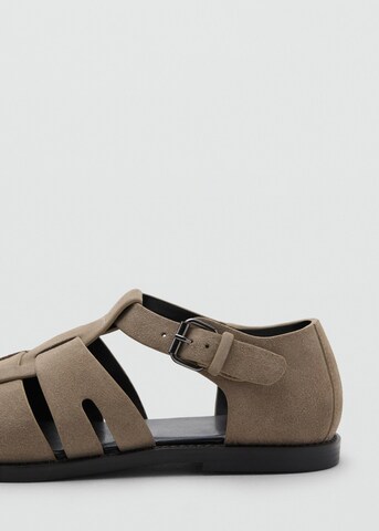 MANGO MAN Sandale 'Cangre' in Beige