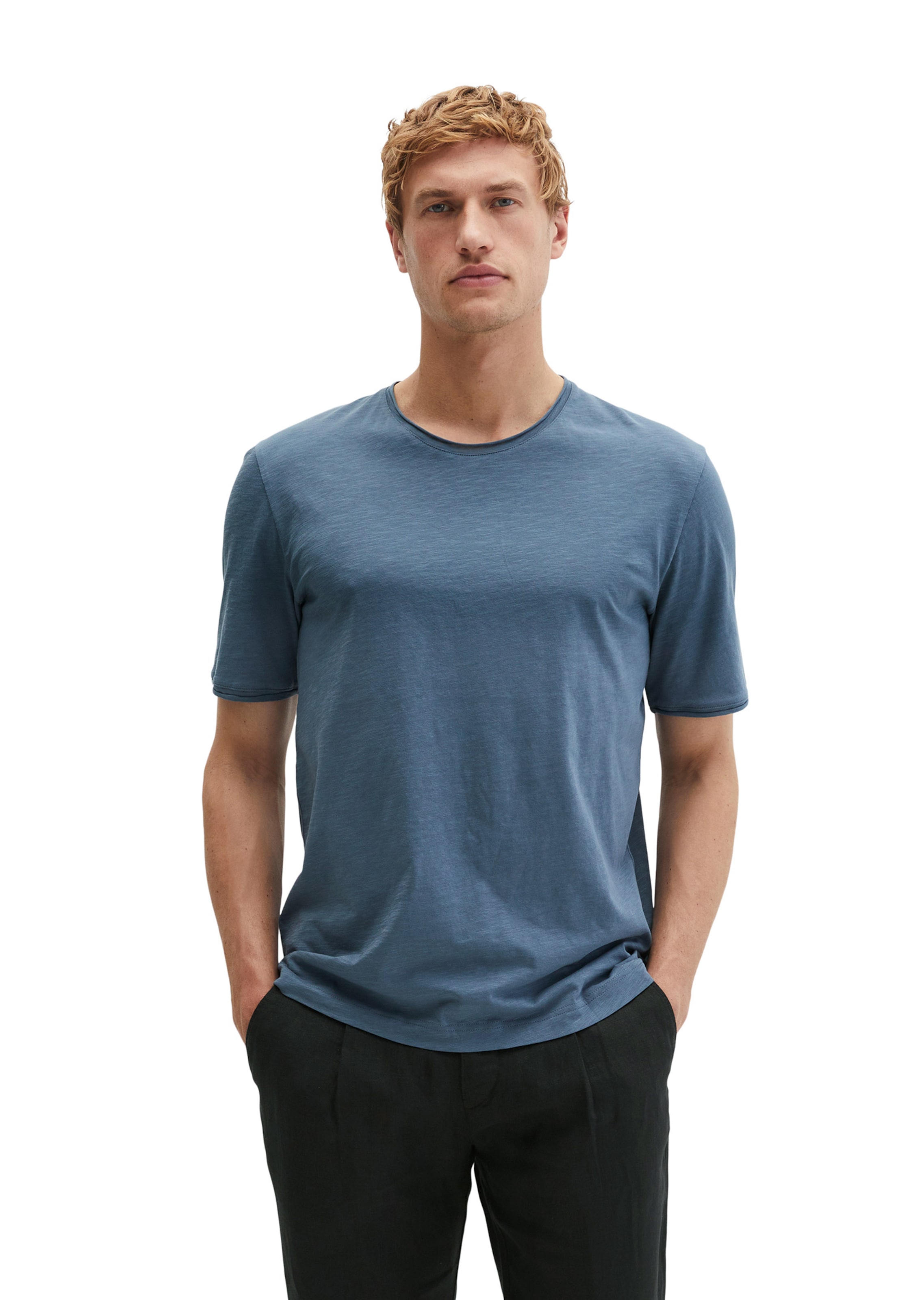 Marc O'Polo Shirt in Blauw: voorkant