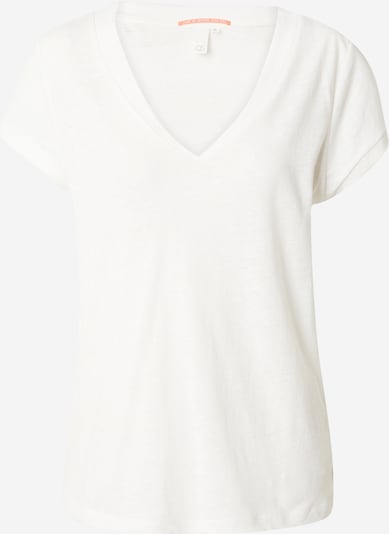 QS T-shirt en blanc, Vue avec produit