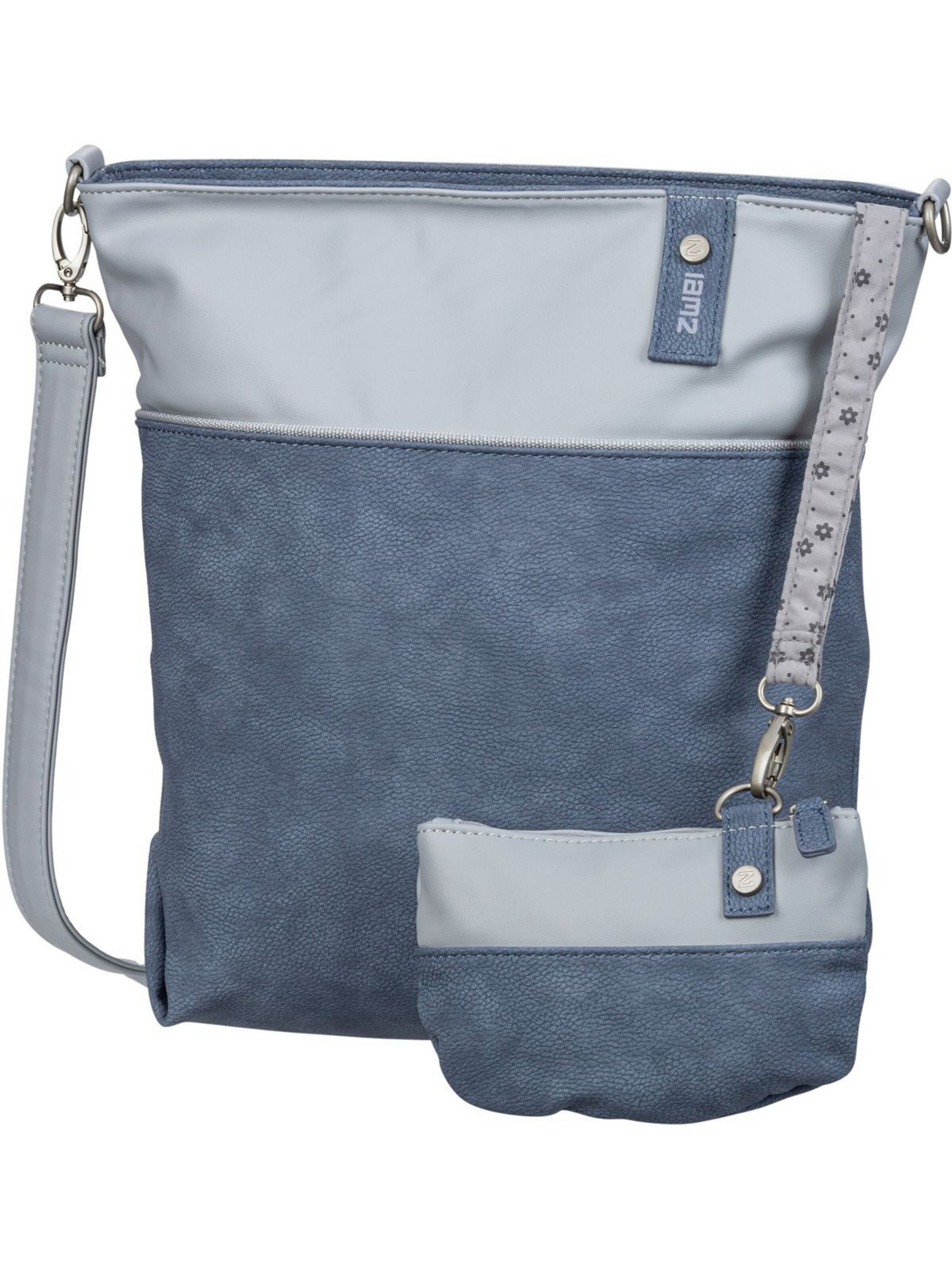 Borsa a tracolla 'Jana J12' di ZWEI in blu: frontale